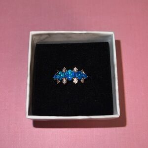 RBP4680 Oh So Sweet Rose Gold/Blue/Green Opal Ring Size 7 NWT